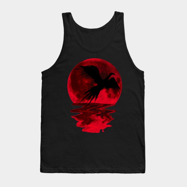 red moon bird 4 Tank Top by medo art 1